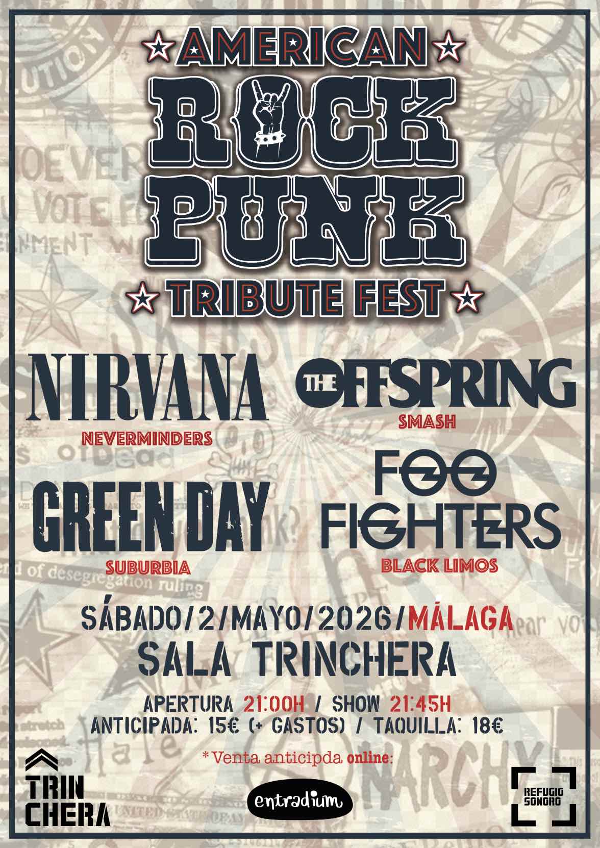 TRIBUTE AMERICAN ROCK PUNK